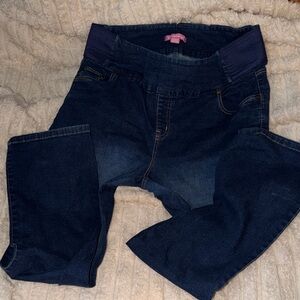 Woman Within Dark Blue Jeans